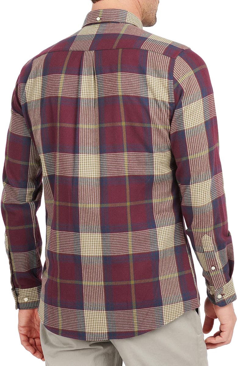 Barbour Farley Plaid Stretch Button-Down Shirt, Alternate, color, 