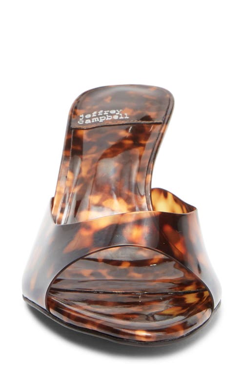 Jeffrey Campbell Spy-kid Slide Sandal In Tortoise