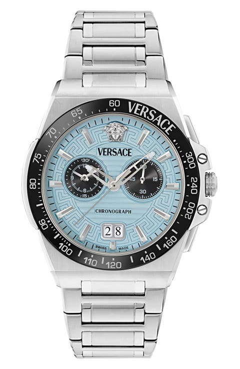 Greca Reaction Chronograph Bracelet Watch, 43mm