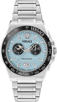 Versace Greca Reaction Chronograph Bracelet Watch, 43mm