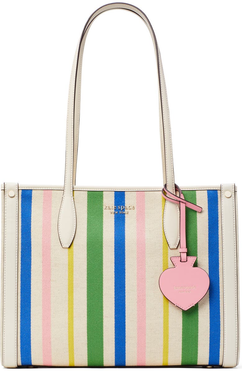 Kate Spade New York market breezy stripe print tote, Main, color,