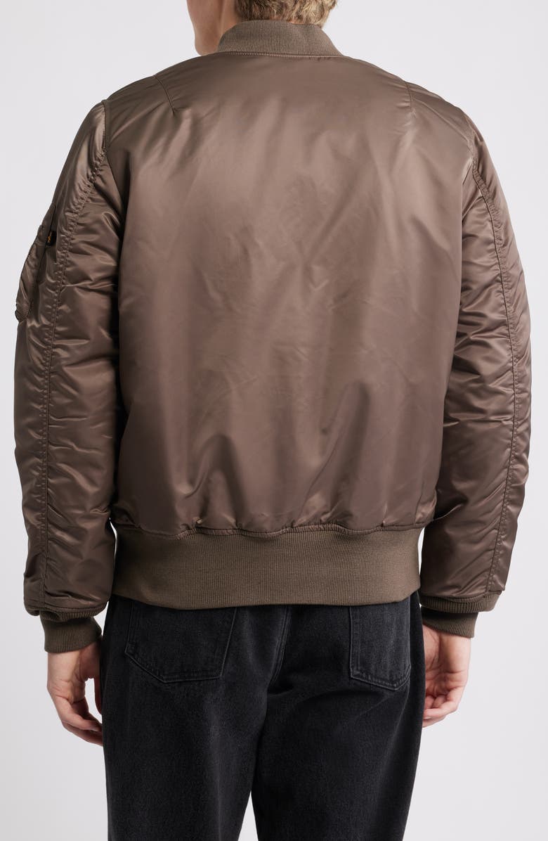 Alpha Industries MA-1 Mod Flight Jacket, Alternate, color, Coyote Brown