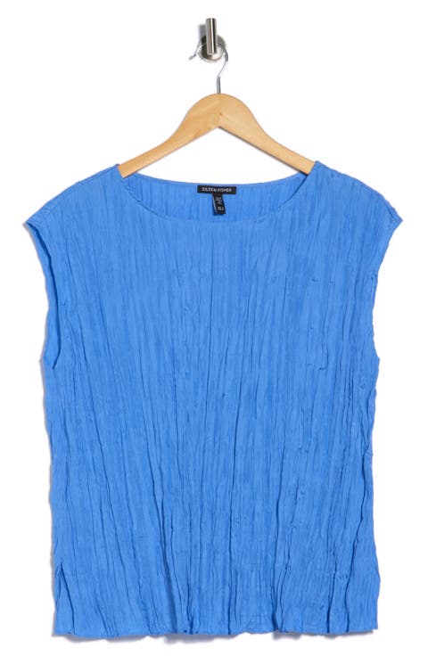 Crinkle Silk Top