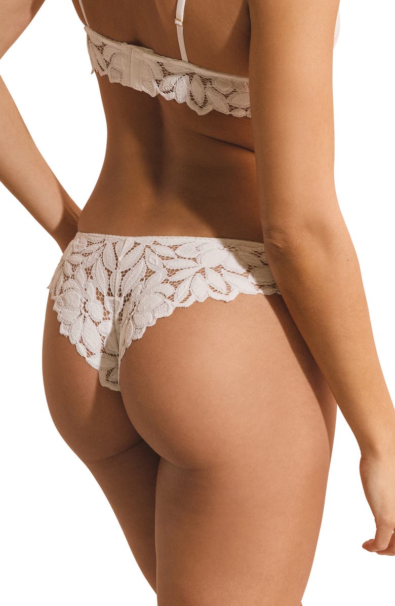 Etam Celeste Boyshorts, Alternate, color, White