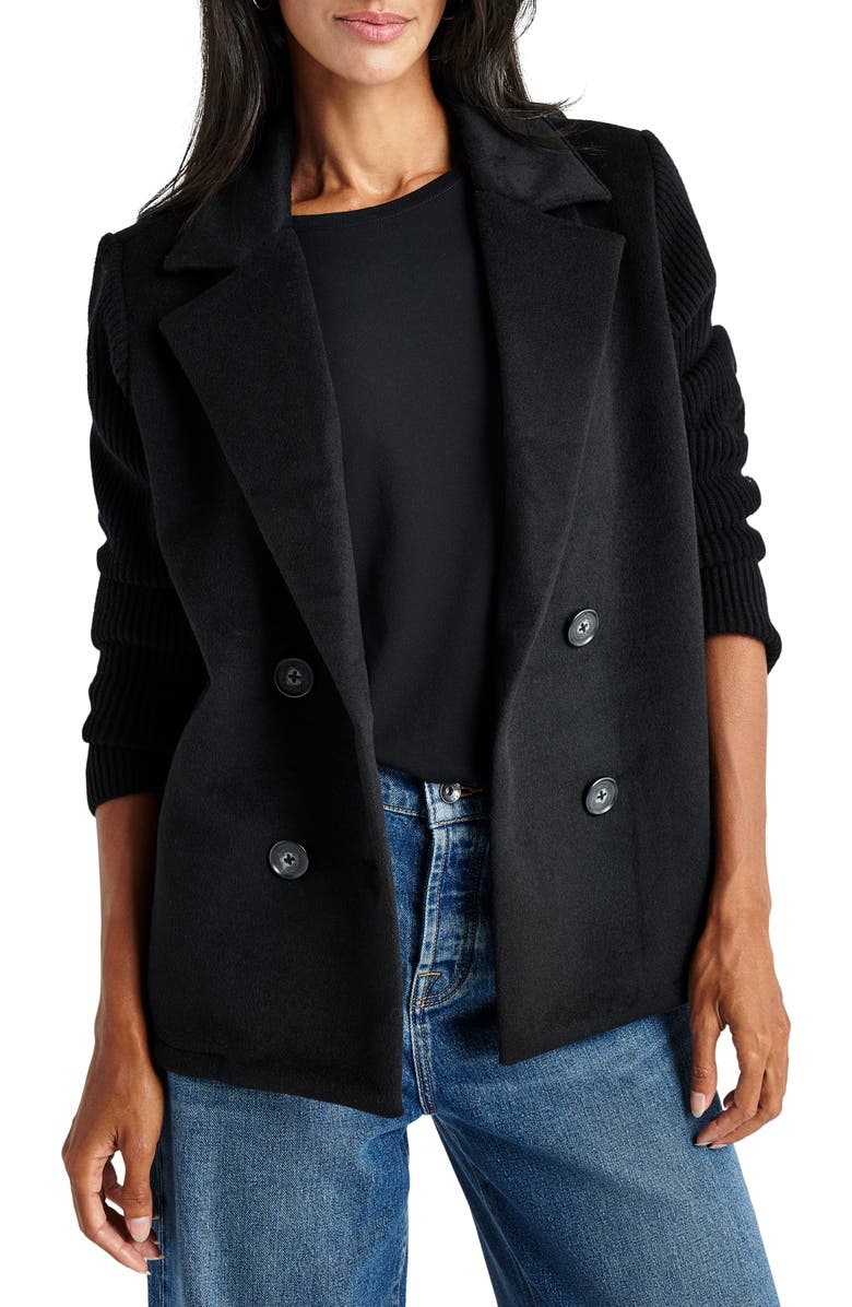 Splendid Singrid Double Breasted Wool Blend Jacket, Main, color, 
