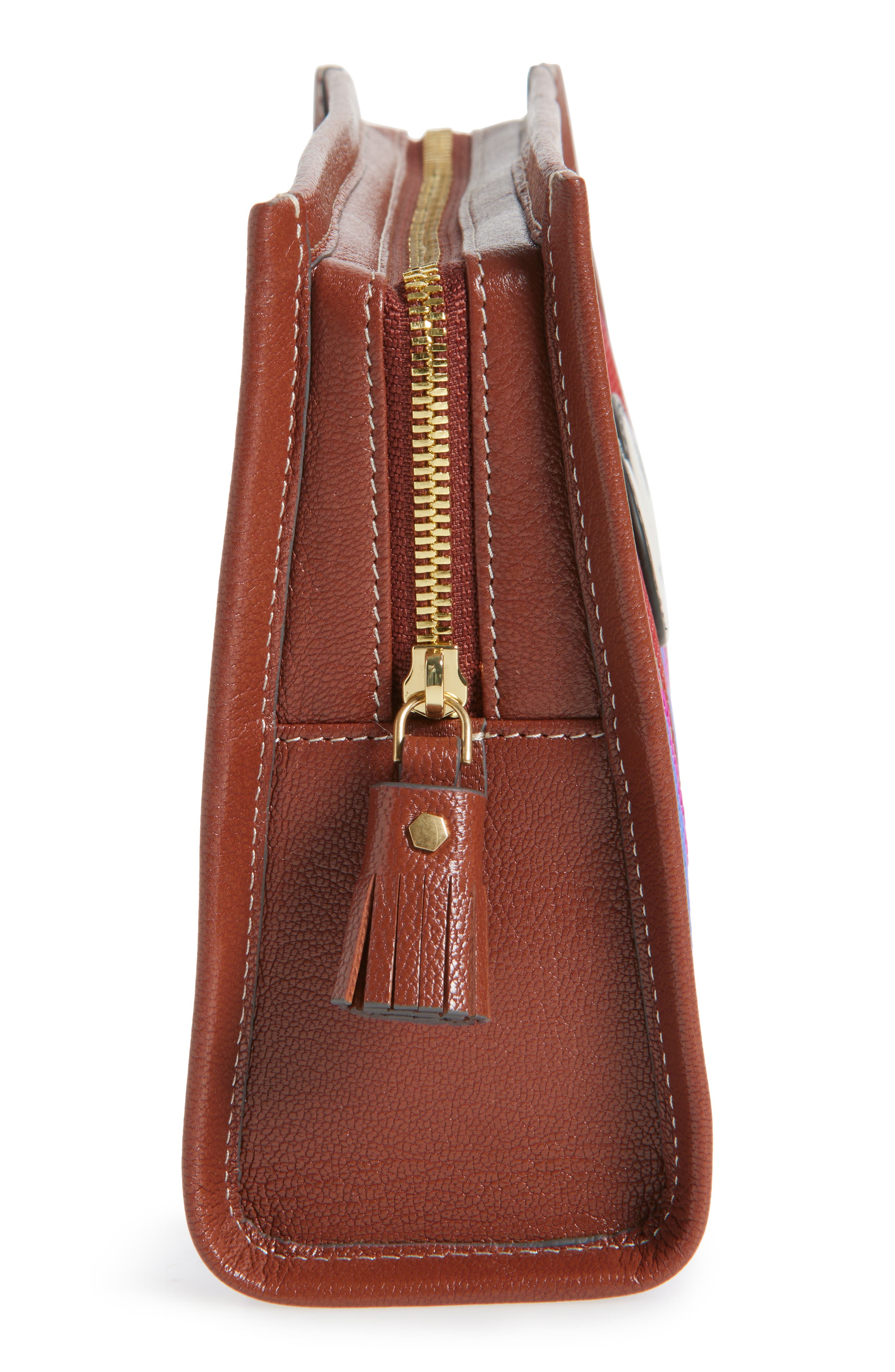 Anya Hindmarch Eyes Stripe Clutch, Alternate, color, 