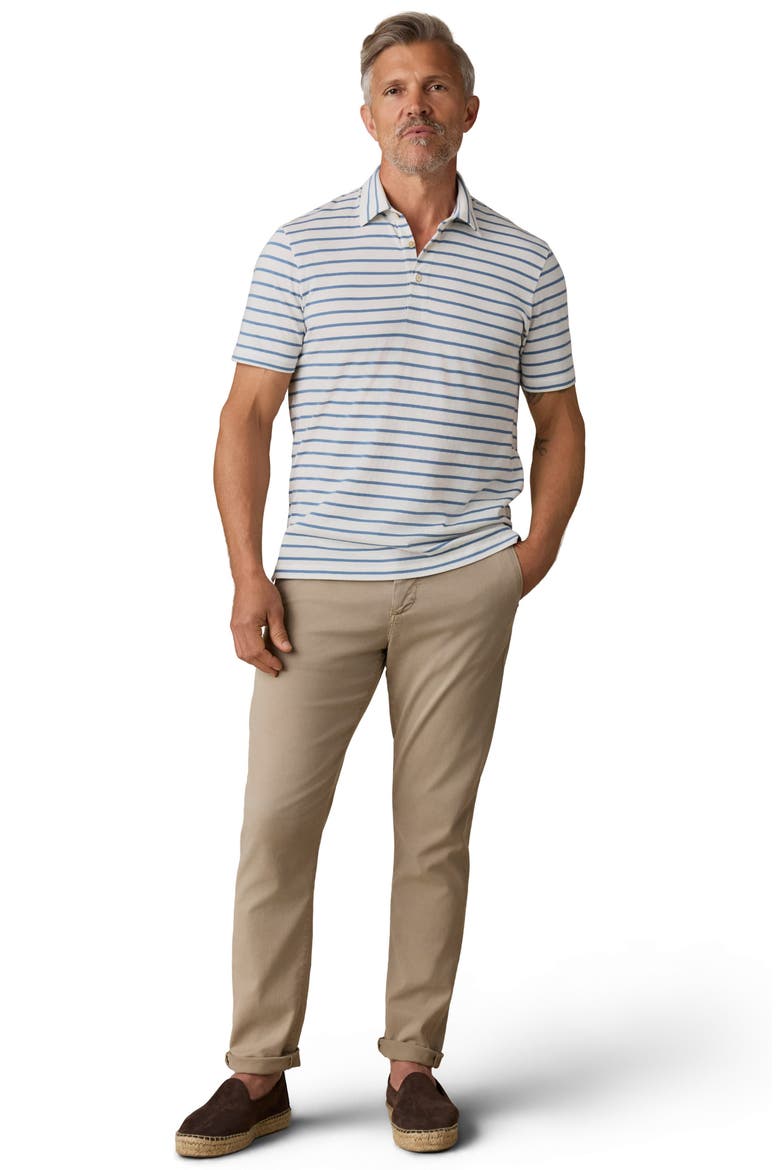 Retreat Stripe Short Sleeve Polo, Alternate, color, WHITE MARINE STRIPE