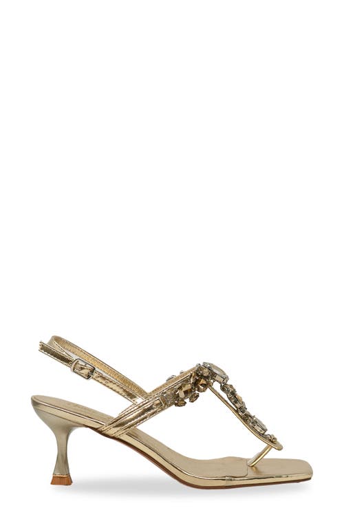 Chase & Chloe Chase And Chloe Crystal T-strap Slingback Sandal