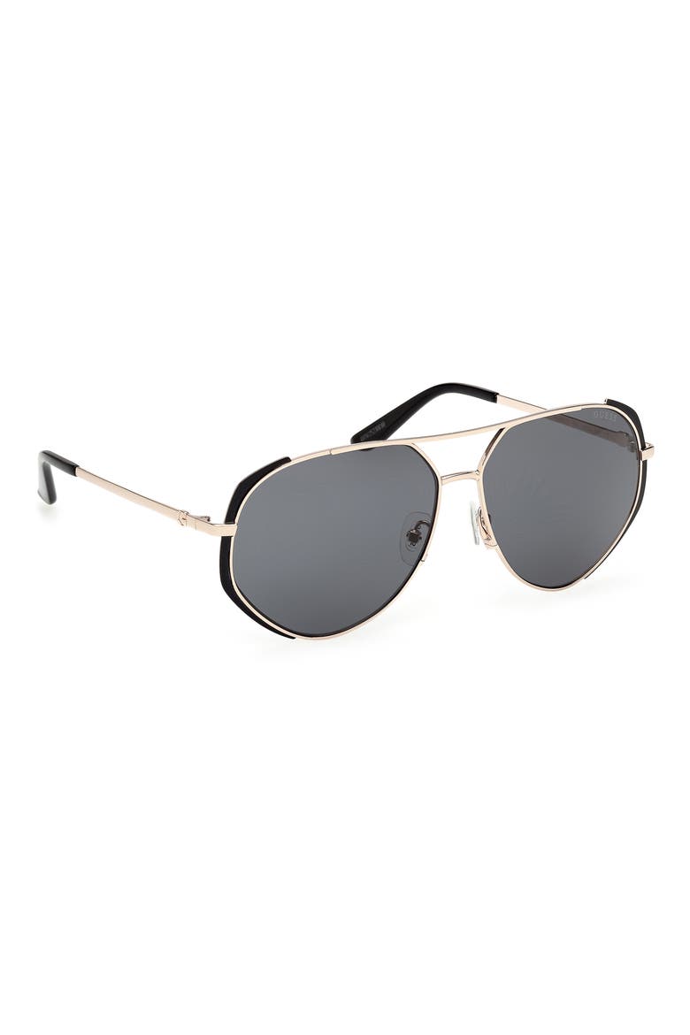 Pilot Sunglasses, Alternate, color, MATTE BLACK / SMOKE