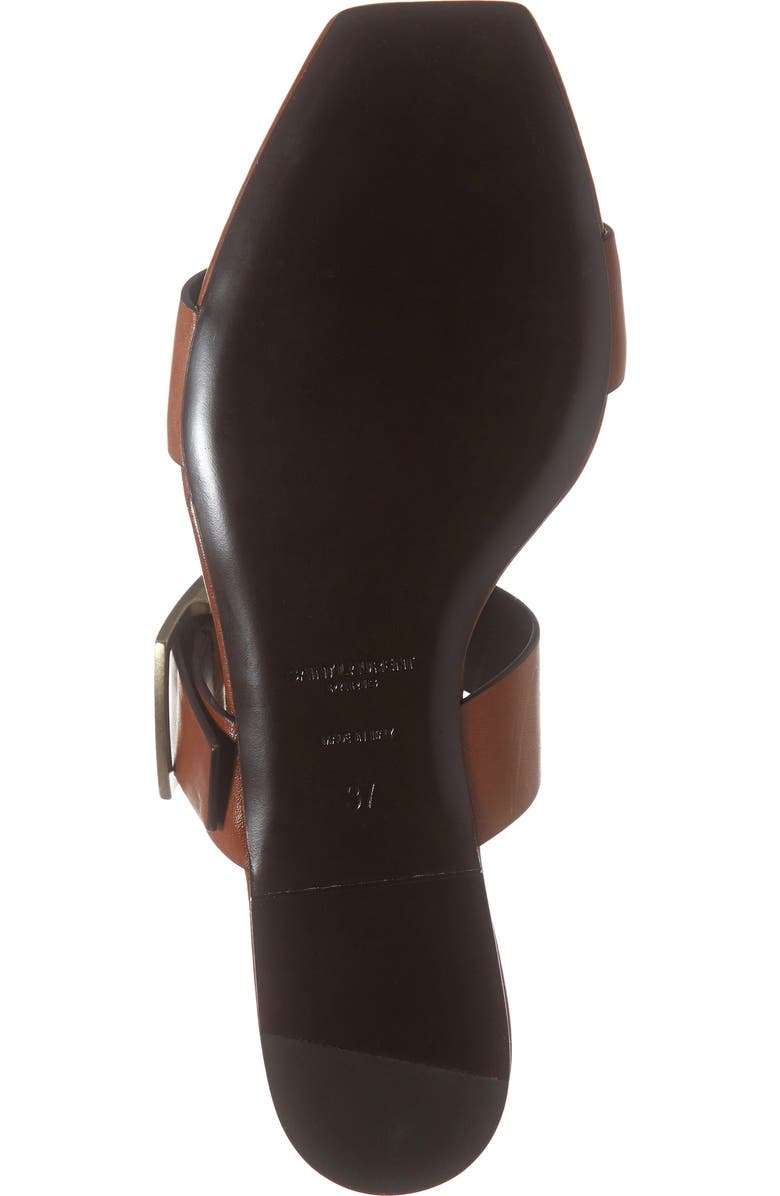 Saint Laurent Oak Nu Pieds Sandal, Alternate, color,