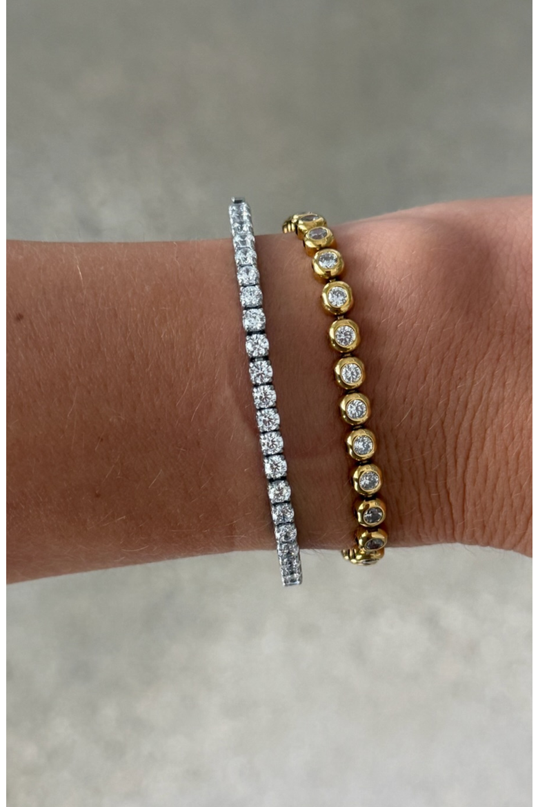 Classic Tennis Bracelet, Alternate, color, Silver