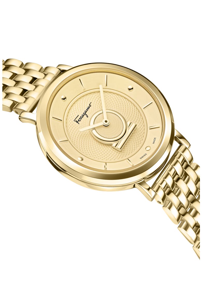 Minuetto Bracelet Watch, 36mm, Alternate, color, IP YELLOW GOLD