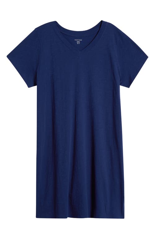 Eileen Fisher V-neck Organic Cotton T-shirt Dress