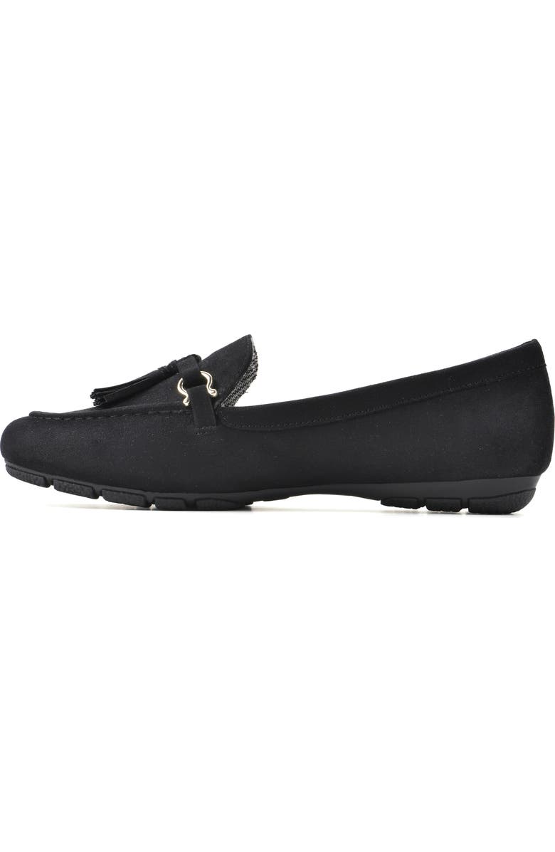 CLIFFS BY WHITE MOUNTAIN Gush Tassel Loafer - Wide Width Available, Alternate, color, Black/ Suedette