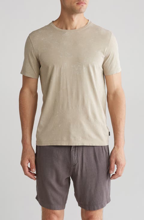Marble Wash Cotton Crewneck T-Shirt