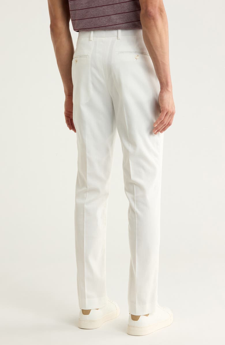 T.R. PREMIUM Slim Fit Trousers, Alternate, color, White