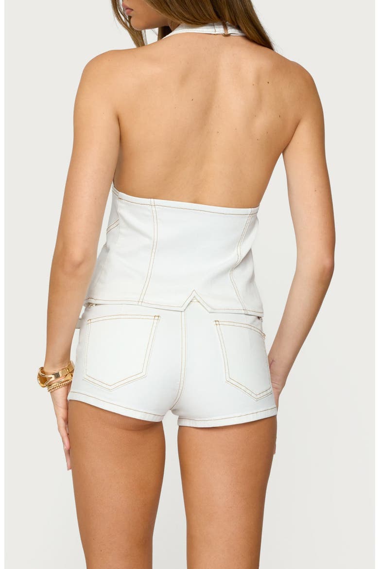 Ciel Belted Halter Vest, Alternate, color, WHITE