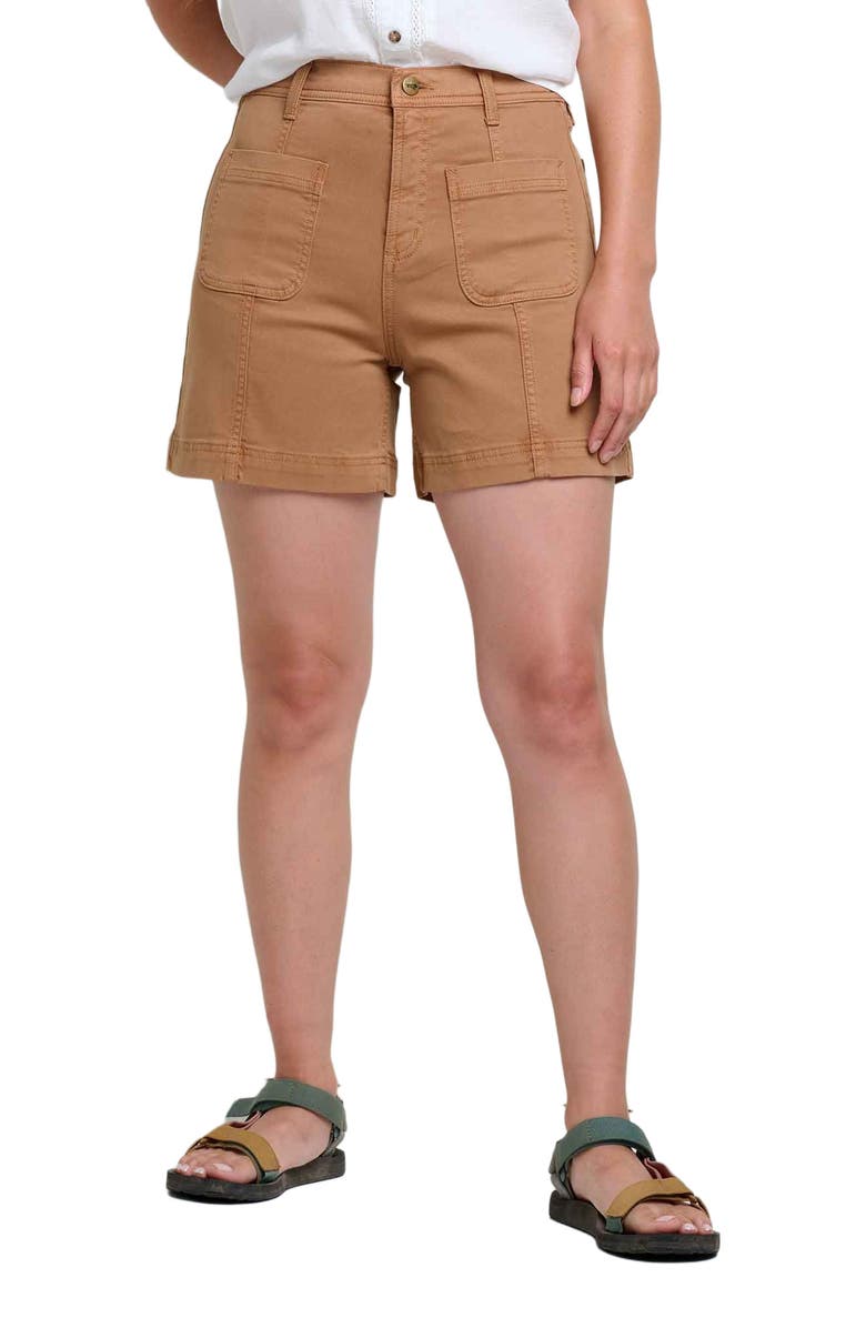 Toad & Co Women's Linden Canvas Short, Main, color, Tabac