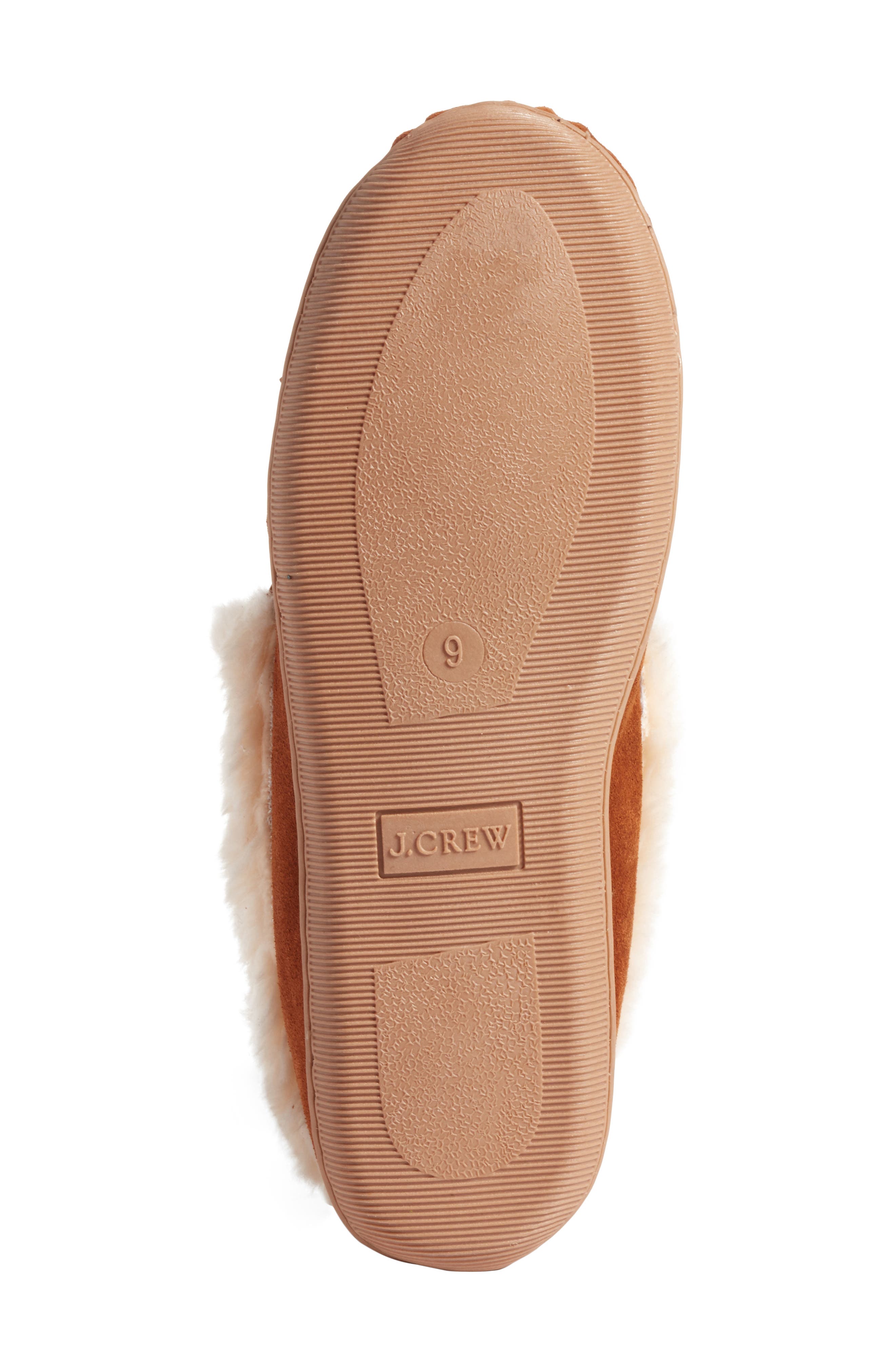 J.Crew Lodge Faux Shearling Moc Slipper, Alternate, color, 