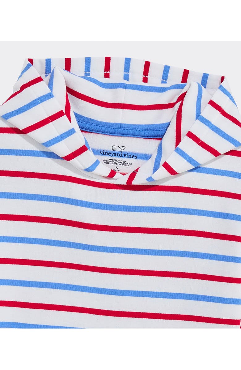 vineyard vines Kids' Dreamcloth Hoodie, Alternate, color, Red White Blue Stripe