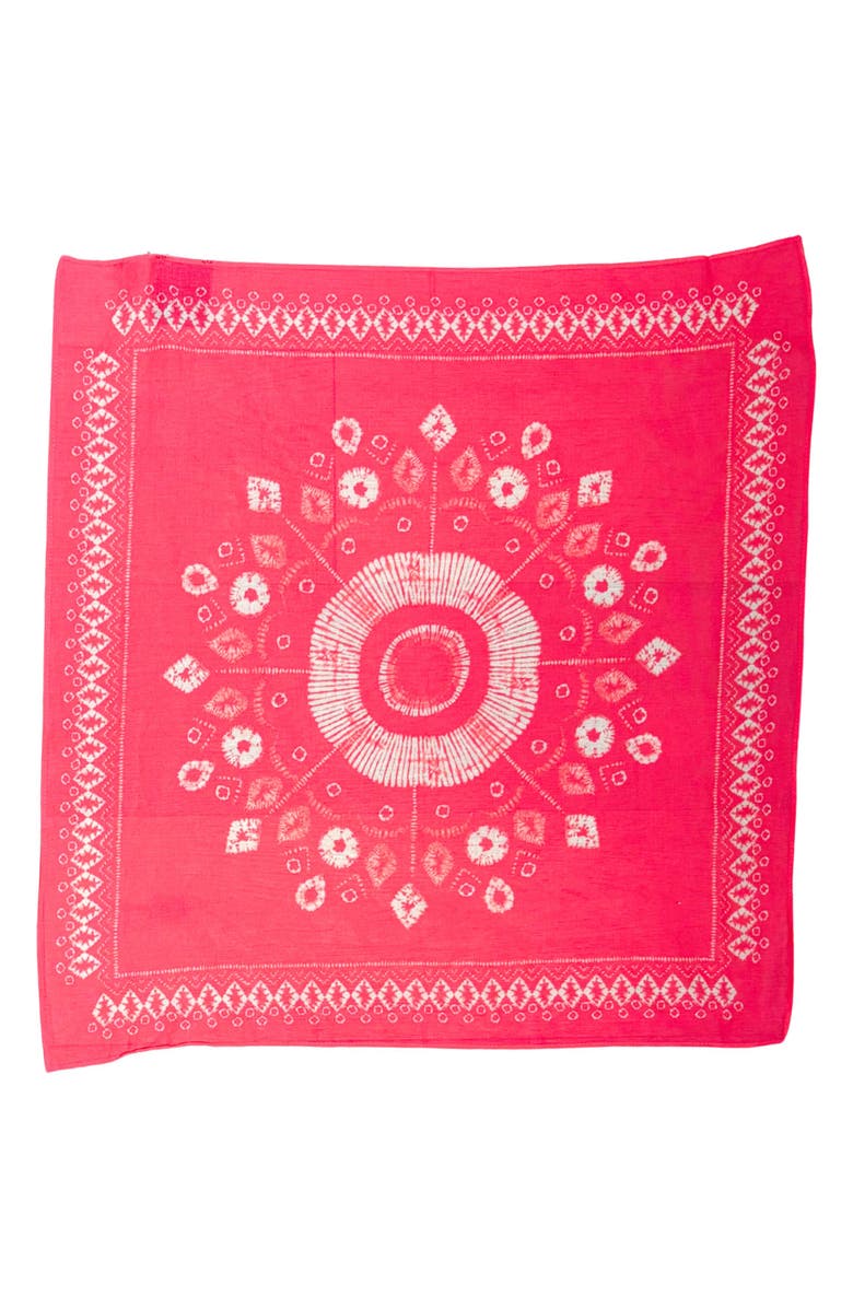 Nicole Miller Tie Dye Bandana, Alternate, color, Pink