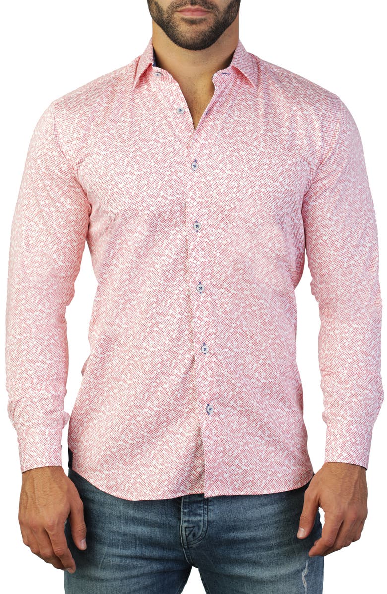 Maceoo Fibonacci Cross Regular Fit Shirt, Main, color, 