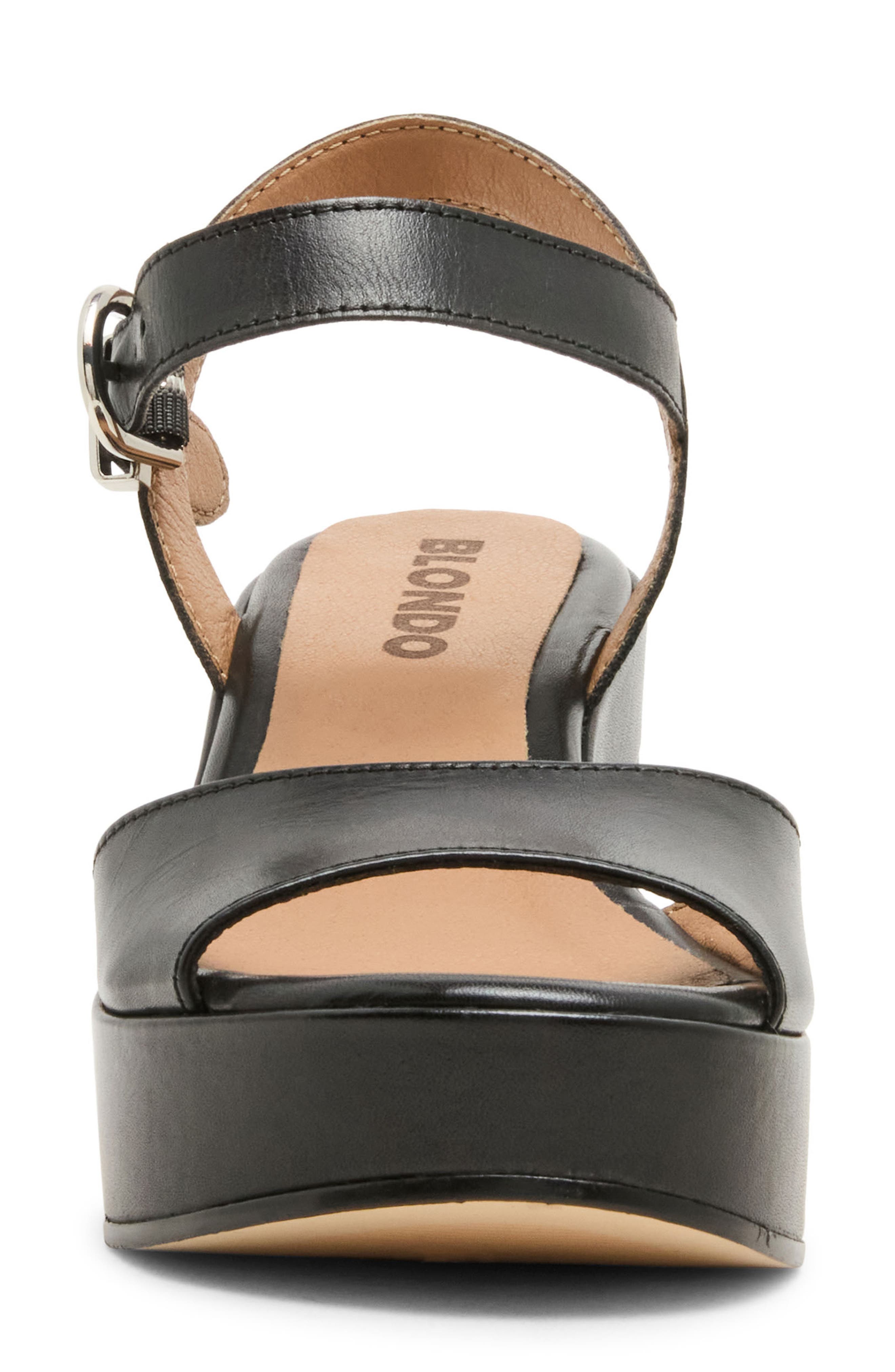 Blondo Mika Ankle Strap Pump, Alternate, color, Black Leather