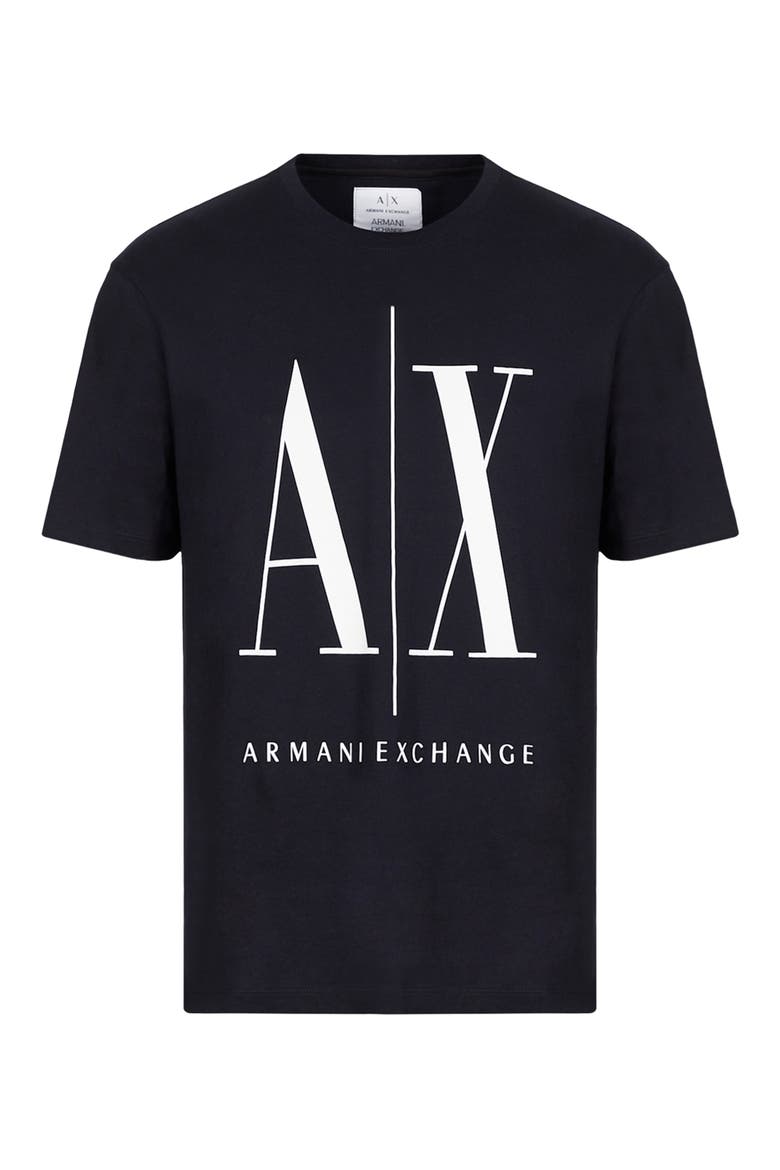 Icon Logo Cotton Graphic Tee, Alternate, color, NAVY