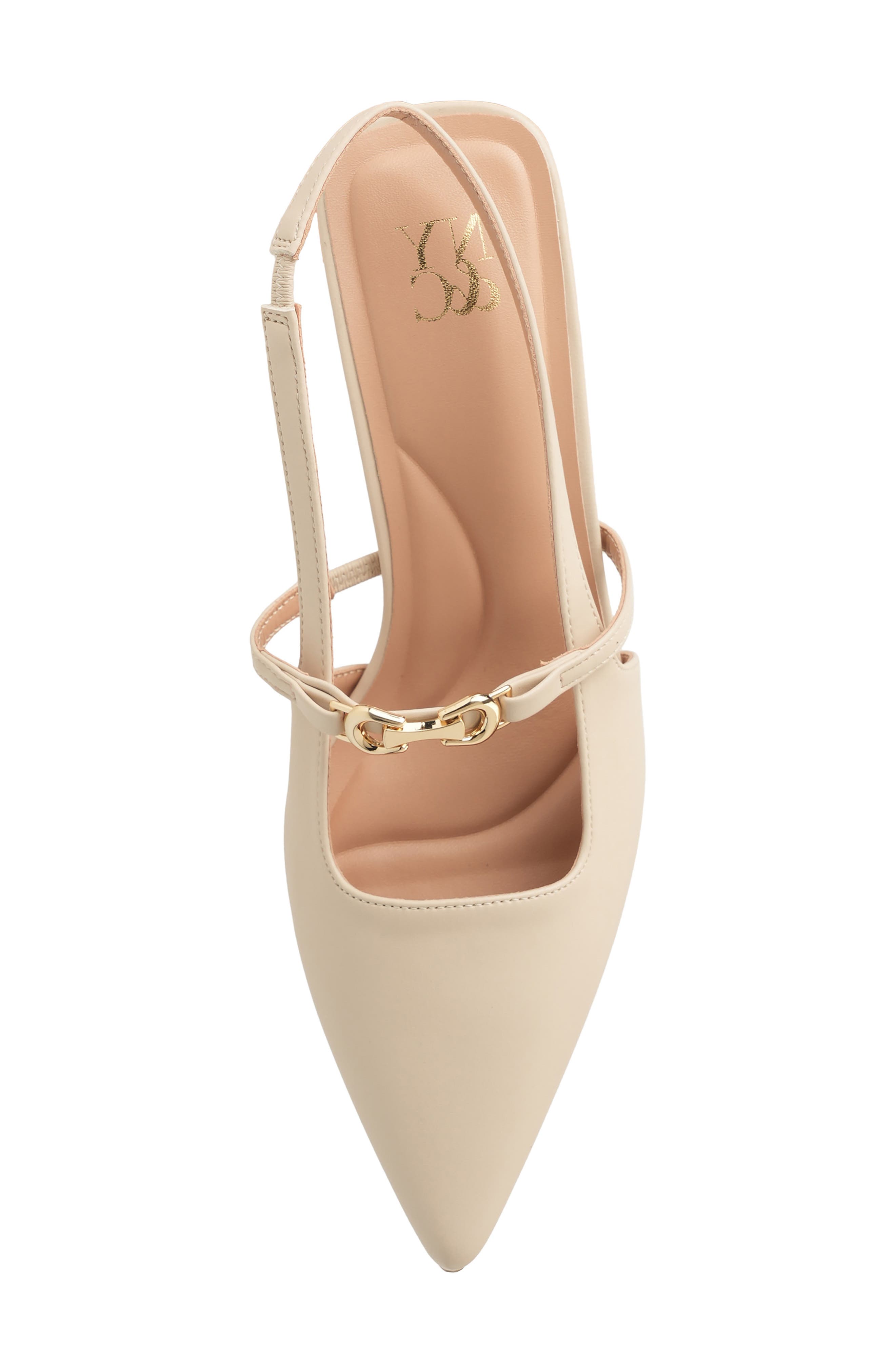 Cindy Pointed Toe Slingback Pump, Alternate, color, IVORY