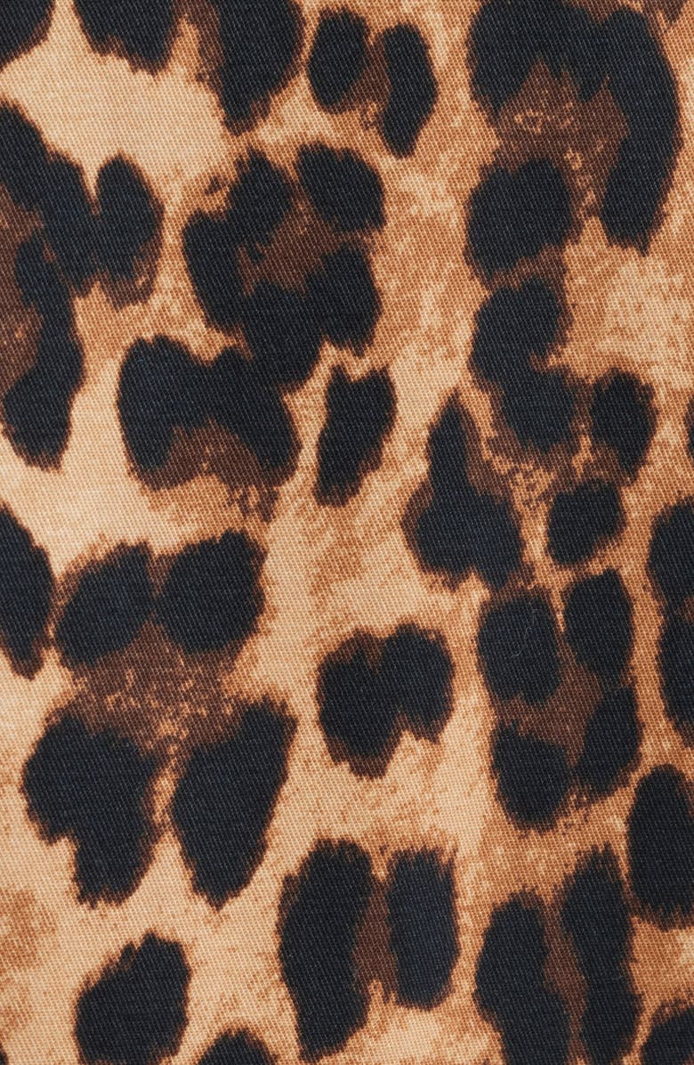 Sam Edelman Leopard Print Water Repellent Rain Jacket, Alternate, color, Leopard