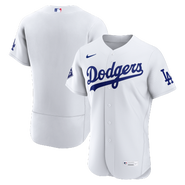 Nike Men's Nike White Los Angeles Dodgers Home Sponsor Patch Authentic Jersey