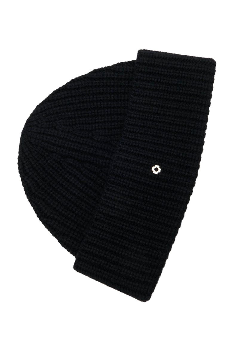 Wool and cashmere beanie, Alternate, color, Black