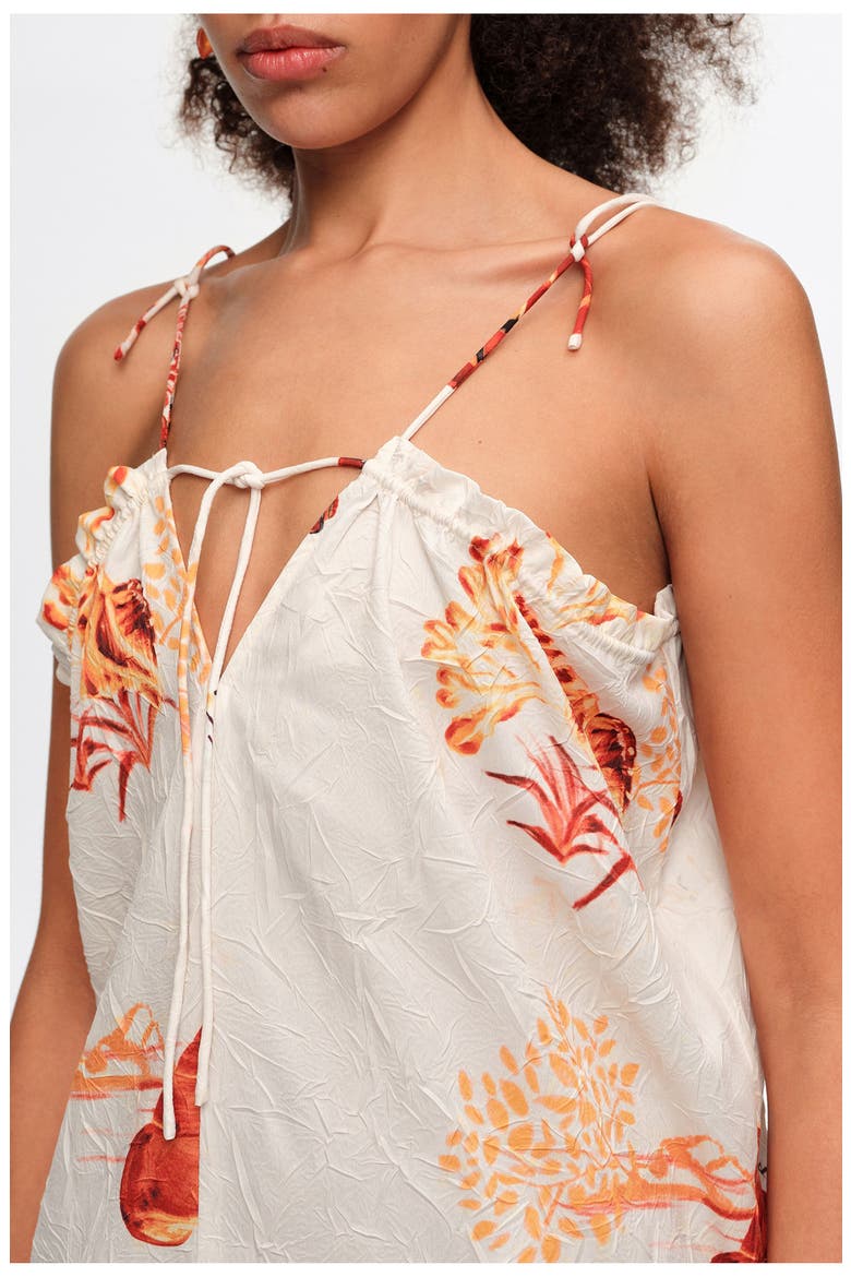Midi Dress With Adjustable Straps, Alternate, color, TORTUGA DARK ORANGE