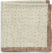 Jack Victor Thelon Dotted Silk Pocket Square