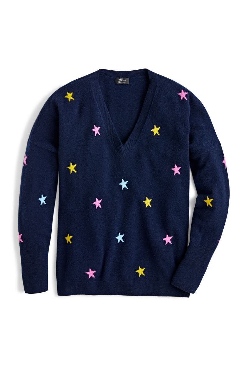 J.Crew Everyday Cashmere V-Neck Sweater, Alternate, color, 