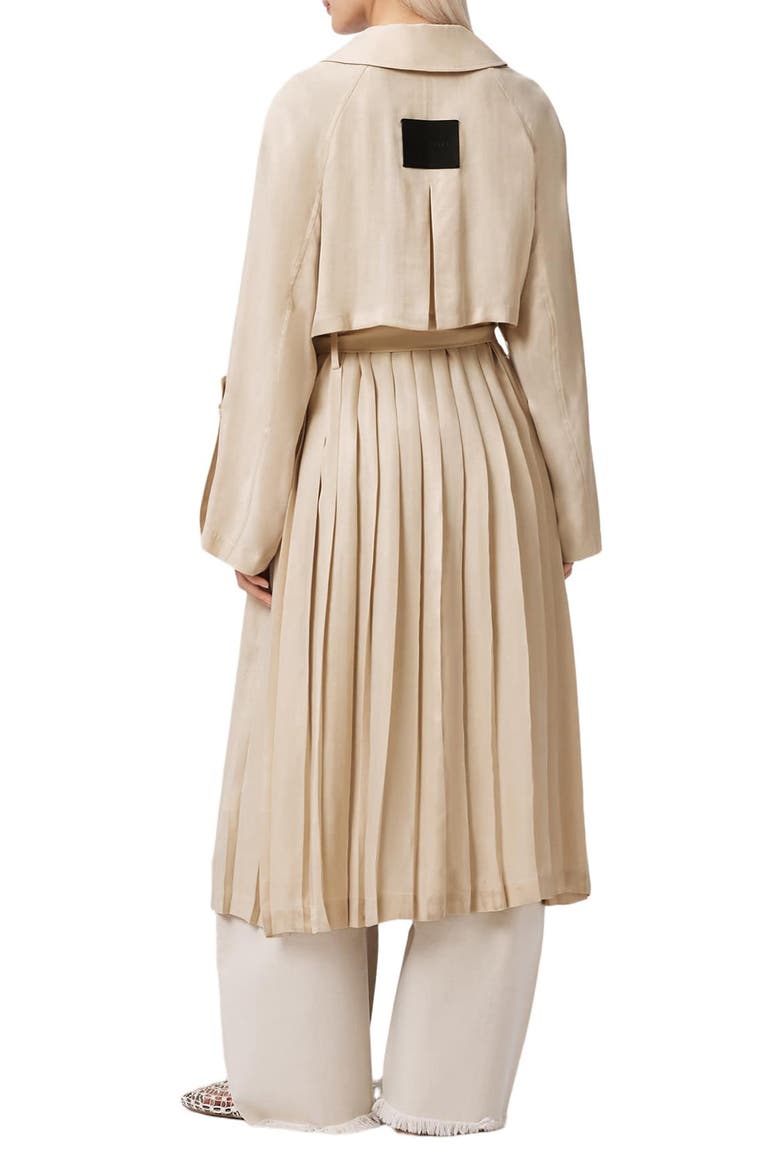 Lizie Trench Coat, Alternate, color, PARCHMENT WHITE