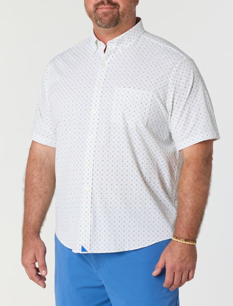 Big & Tall Performance Van Meter Shell Print Sport Shirt