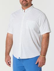 Untuckit Fit by Dxl Big & Tall Performance Van Meter Shell Print Sport Shirt