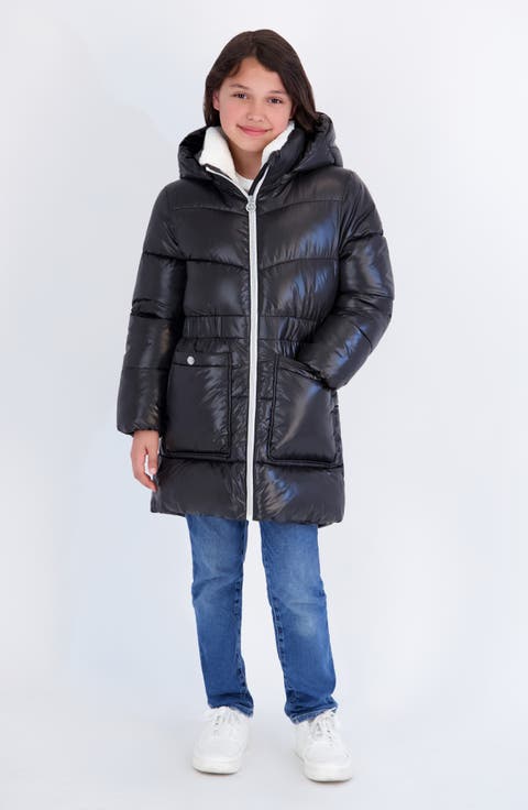 Kids' Stadium Faux Fur Collar Puffer Jacket