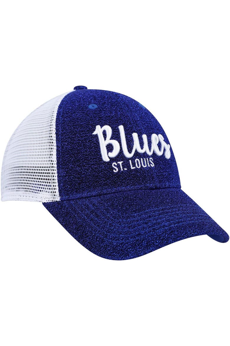 Women's '47 Blue/White St. Louis Blues Encore MVP Trucker Snapback Hat, Alternate, color, Blue