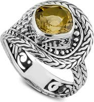 SAMUEL B. Cushion Cut Filigree Ring