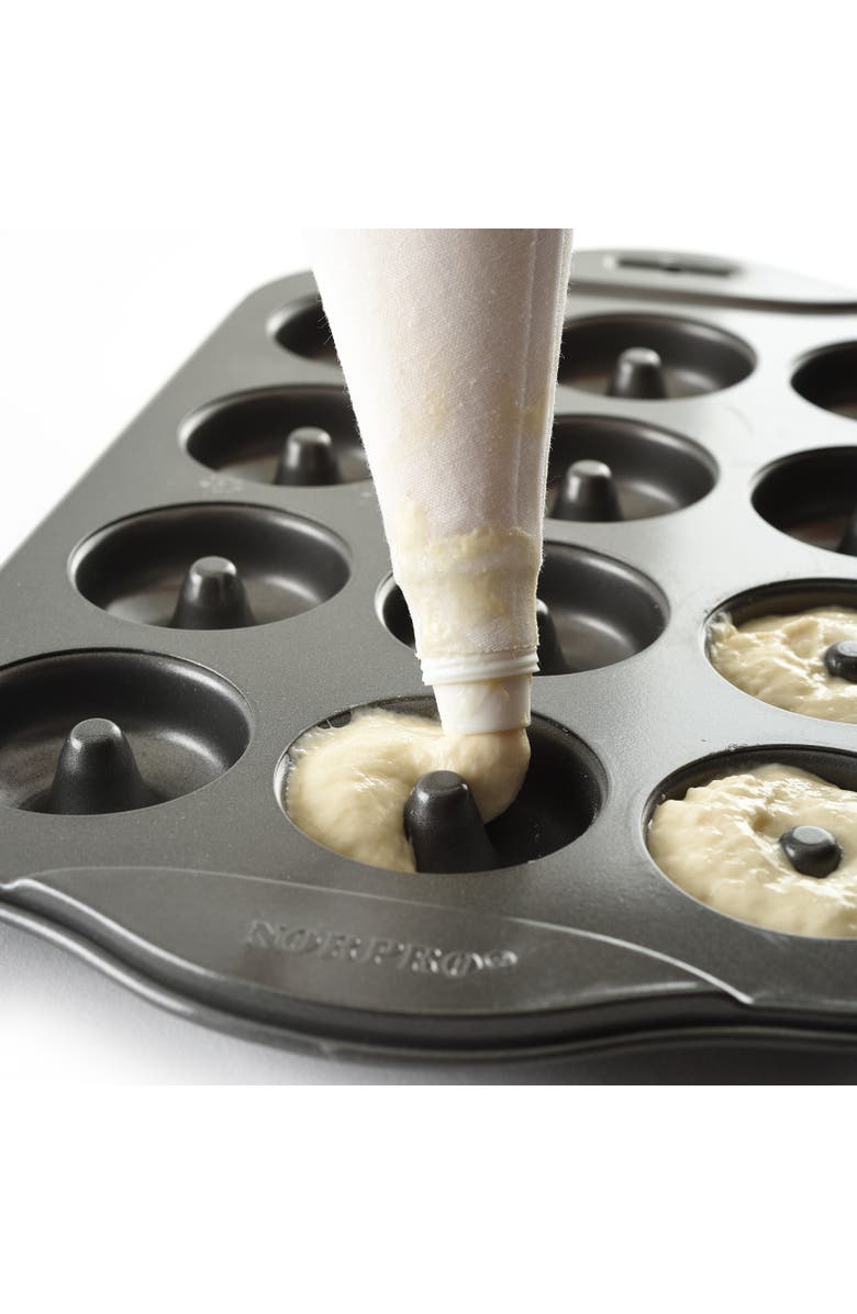 Norpro Nonstick 12-Cavity Mini Donut Pan, Alternate, color, Black