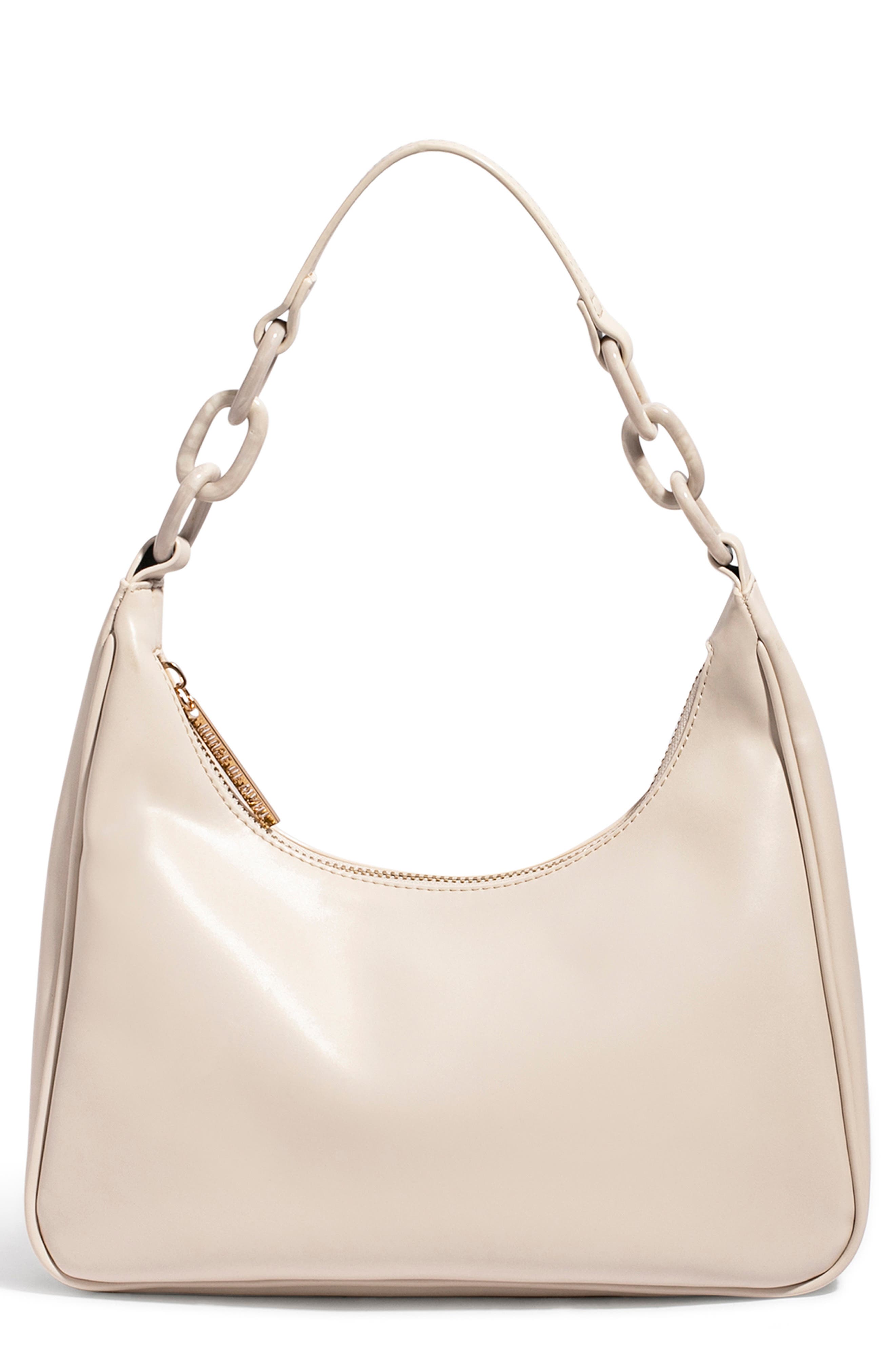 Newbie Vegan Leather Shoulder Bag, Main, color, ECRU