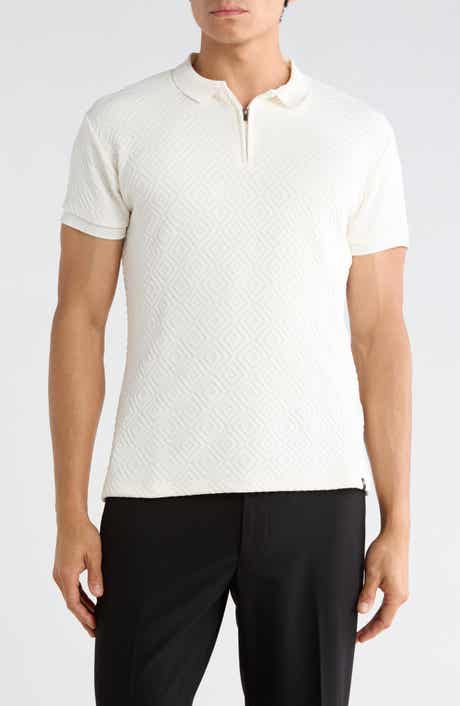 Textured Short Sleeve Polo