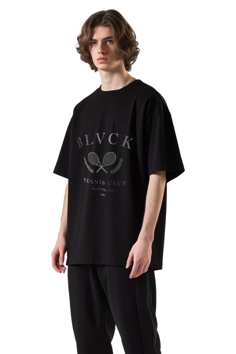 Tennis Tee, Alternate, color, Black