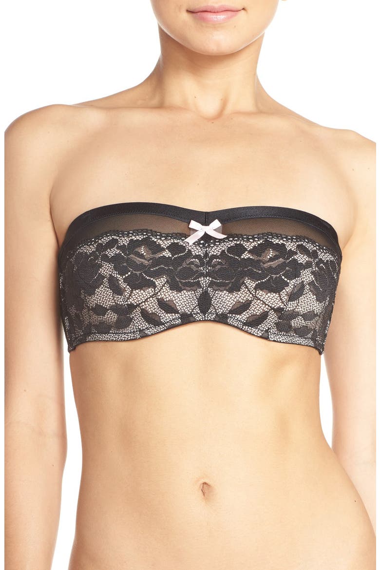 'Starlet' Strapless Underwire Bra, Main, color, BLACK