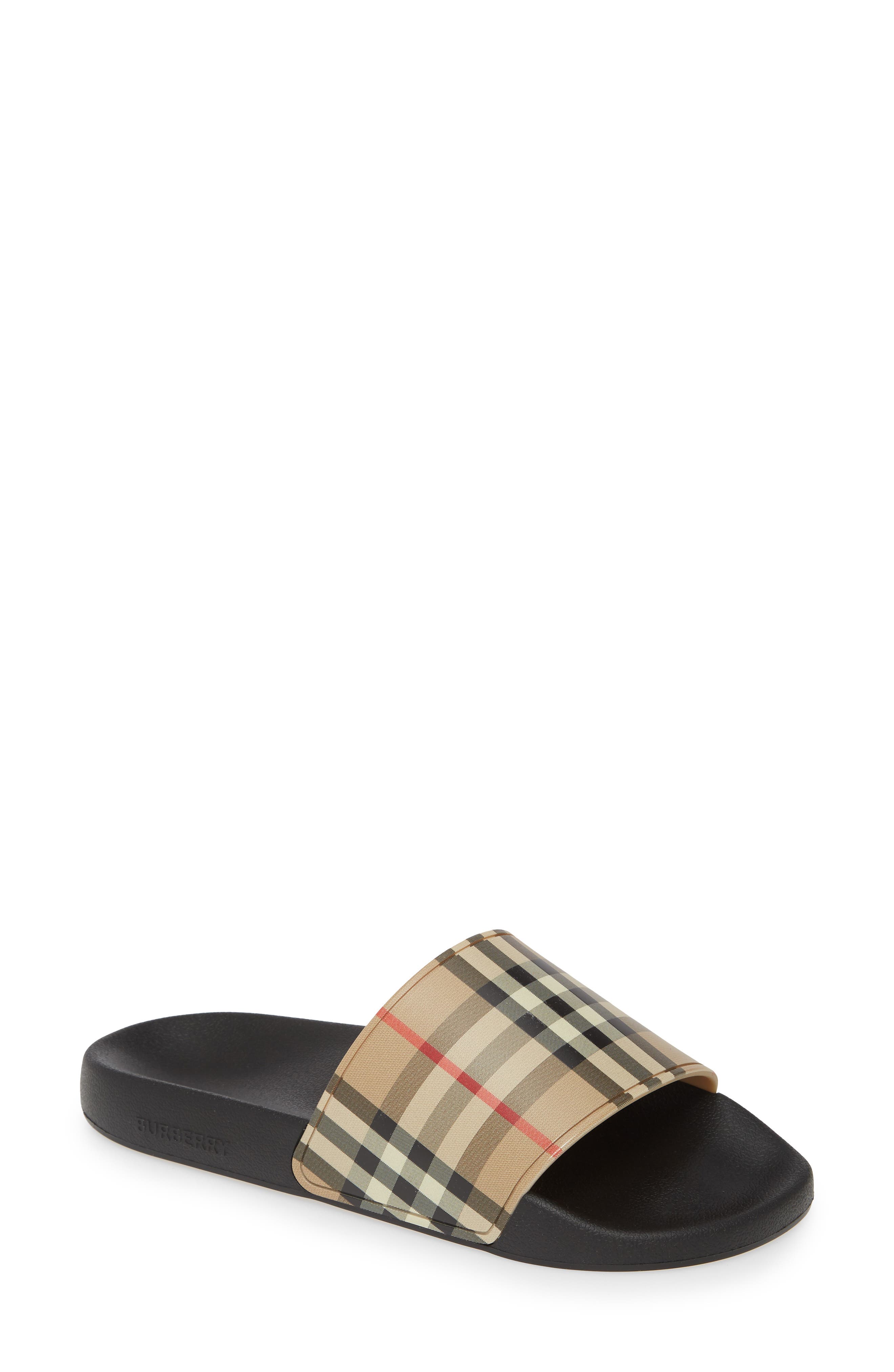 Burberry Furley Vintage Check Slide Sandal, Main, color, 