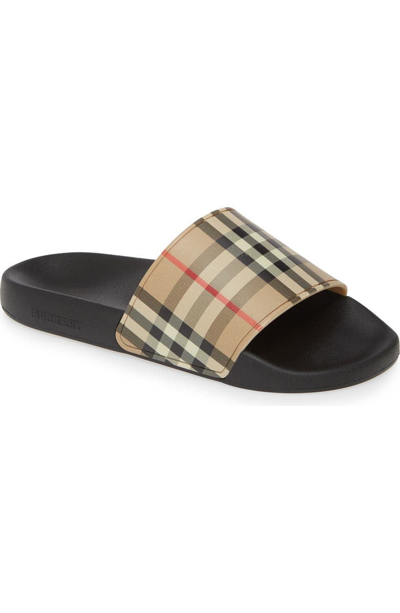 Burberry Furley Vintage Check Slide Sandal, Main, color,