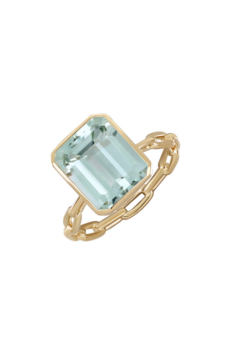 Bony Levy Color Bezel Set Green Amethyst Ring, Main, color, 14Ky