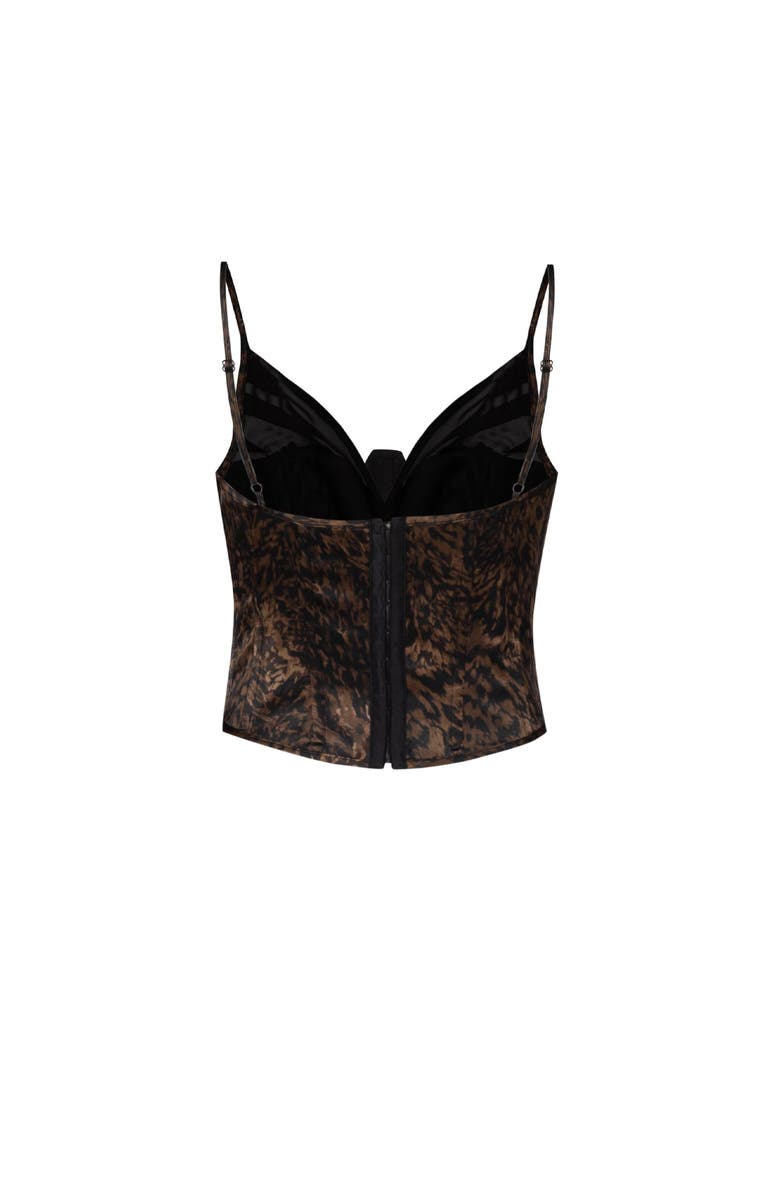 PCFG Pure Silk Your *Itch Kangaroo Corset Top, Alternate, color, Leopard